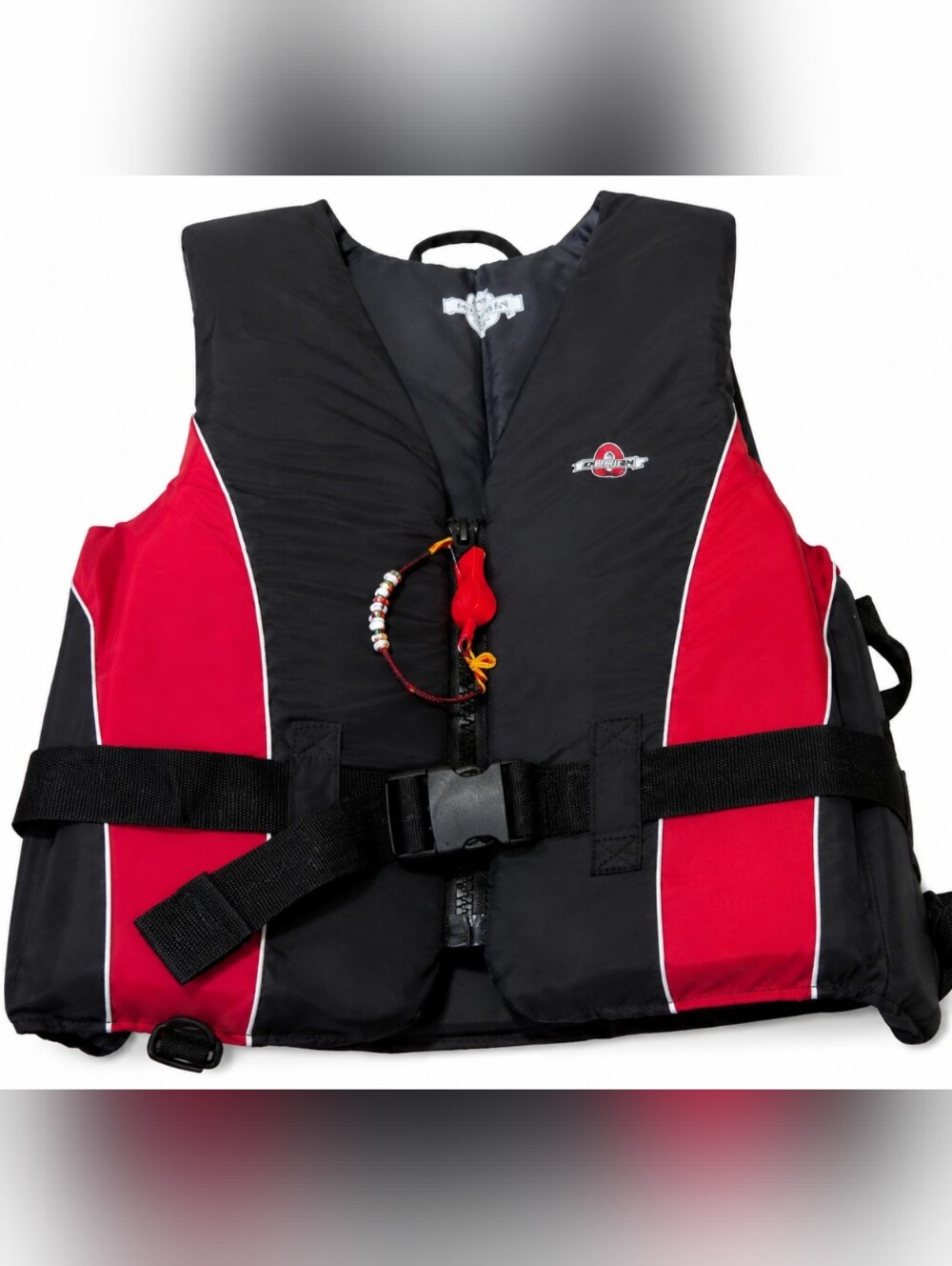 Fluid Adult Life Jacket PFD L/XL Black Red TC Approved Boating Fishing Vest